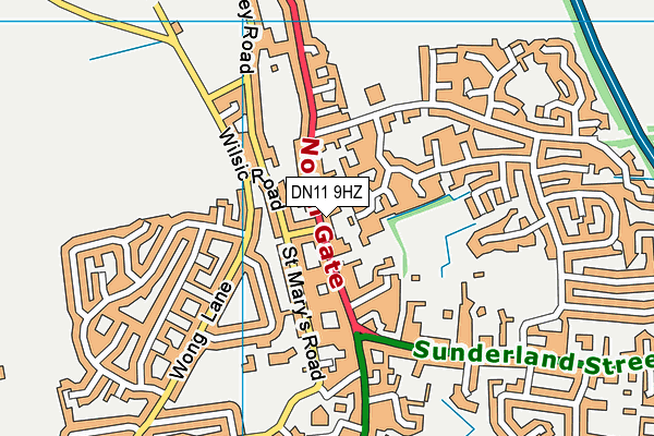 DN11 9HZ map - OS VectorMap District (Ordnance Survey) DN11 9HZ map - OS VectorMap District (Ordnance Survey)