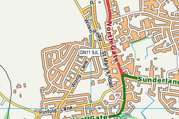 DN11 9JL map - OS VectorMap District (Ordnance Survey) DN11 9JL map - OS VectorMap District (Ordnance Survey)