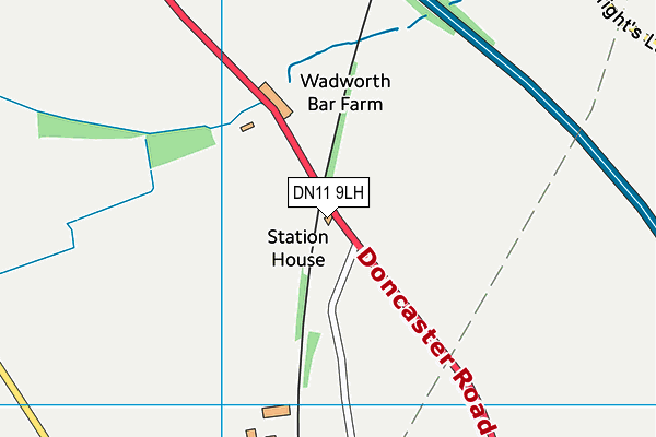 DN11 9LH map - OS VectorMap District (Ordnance Survey) DN11 9LH map - OS VectorMap District (Ordnance Survey)