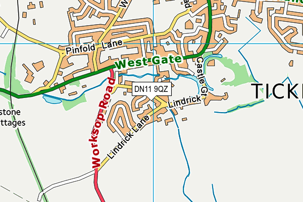 DN11 9QZ map - OS VectorMap District (Ordnance Survey) DN11 9QZ map - OS VectorMap District (Ordnance Survey)