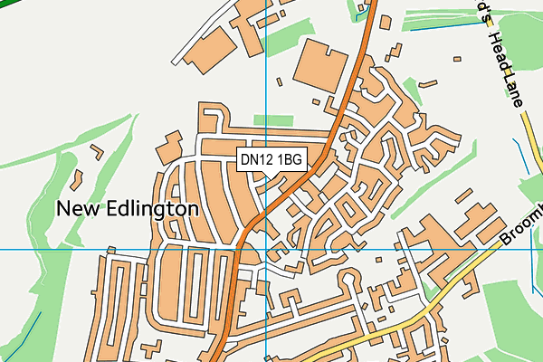 DN12 1BG map - OS VectorMap District (Ordnance Survey) DN12 1BG map - OS VectorMap District (Ordnance Survey)