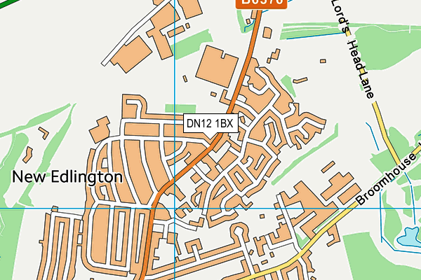 DN12 1BX map - OS VectorMap District (Ordnance Survey) DN12 1BX map - OS VectorMap District (Ordnance Survey)
