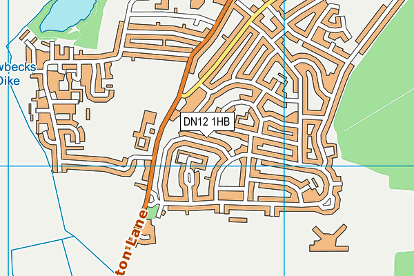DN12 1HB map - OS VectorMap District (Ordnance Survey) DN12 1HB map - OS VectorMap District (Ordnance Survey)