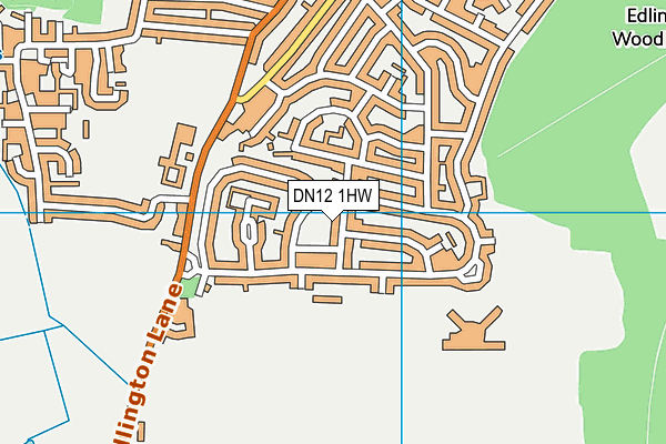 DN12 1HW map - OS VectorMap District (Ordnance Survey) DN12 1HW map - OS VectorMap District (Ordnance Survey)