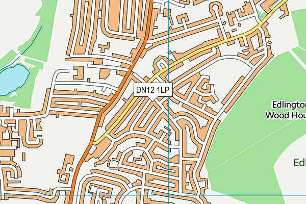 DN12 1LP map - OS VectorMap District (Ordnance Survey) DN12 1LP map - OS VectorMap District (Ordnance Survey)