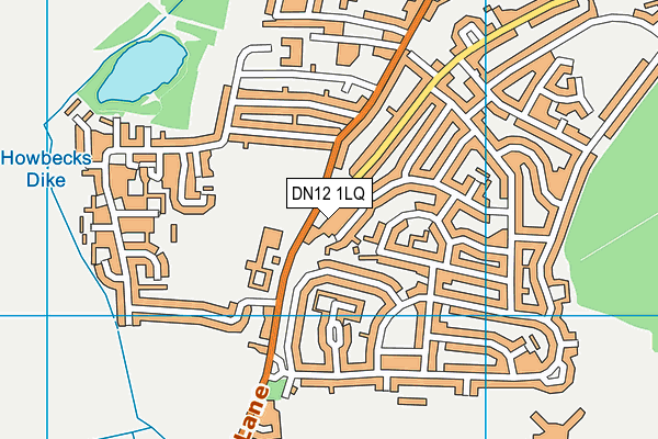 DN12 1LQ map - OS VectorMap District (Ordnance Survey) DN12 1LQ map - OS VectorMap District (Ordnance Survey)