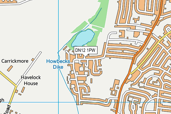 DN12 1PW map - OS VectorMap District (Ordnance Survey) DN12 1PW map - OS VectorMap District (Ordnance Survey)