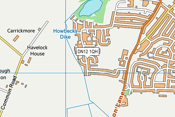 DN12 1QH map - OS VectorMap District (Ordnance Survey) DN12 1QH map - OS VectorMap District (Ordnance Survey)