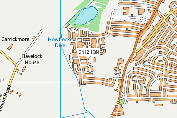 DN12 1QN map - OS VectorMap District (Ordnance Survey) DN12 1QN map - OS VectorMap District (Ordnance Survey)