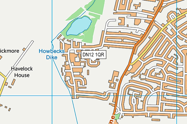 DN12 1QR map - OS VectorMap District (Ordnance Survey) DN12 1QR map - OS VectorMap District (Ordnance Survey)