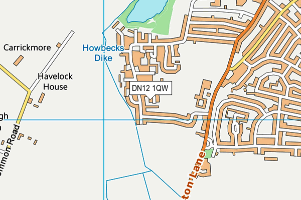 DN12 1QW map - OS VectorMap District (Ordnance Survey) DN12 1QW map - OS VectorMap District (Ordnance Survey)