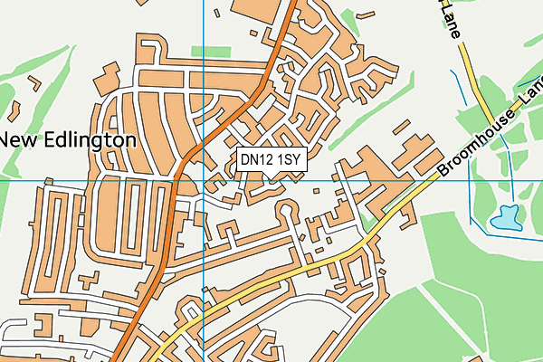 DN12 1SY map - OS VectorMap District (Ordnance Survey) DN12 1SY map - OS VectorMap District (Ordnance Survey)