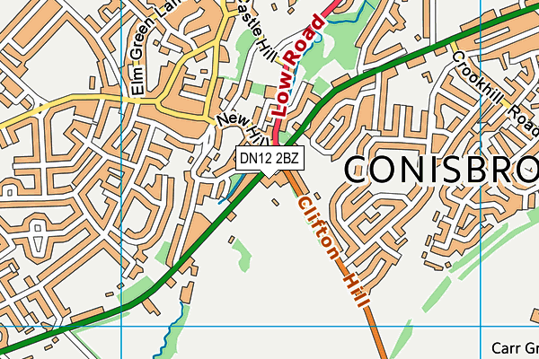 DN12 2BZ map - OS VectorMap District (Ordnance Survey) DN12 2BZ map - OS VectorMap District (Ordnance Survey)
