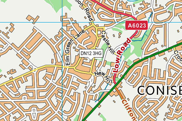 DN12 3HG map - OS VectorMap District (Ordnance Survey) DN12 3HG map - OS VectorMap District (Ordnance Survey)