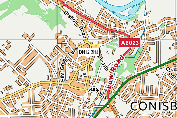 DN12 3HJ map - OS VectorMap District (Ordnance Survey) DN12 3HJ map - OS VectorMap District (Ordnance Survey)