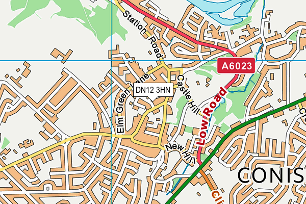 DN12 3HN map - OS VectorMap District (Ordnance Survey) DN12 3HN map - OS VectorMap District (Ordnance Survey)