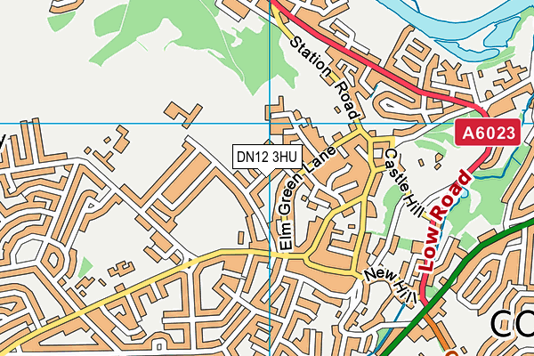 DN12 3HU map - OS VectorMap District (Ordnance Survey) DN12 3HU map - OS VectorMap District (Ordnance Survey)
