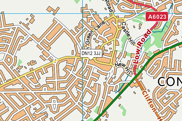 DN12 3JJ map - OS VectorMap District (Ordnance Survey) DN12 3JJ map - OS VectorMap District (Ordnance Survey)