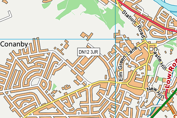 DN12 3JR map - OS VectorMap District (Ordnance Survey) DN12 3JR map - OS VectorMap District (Ordnance Survey)