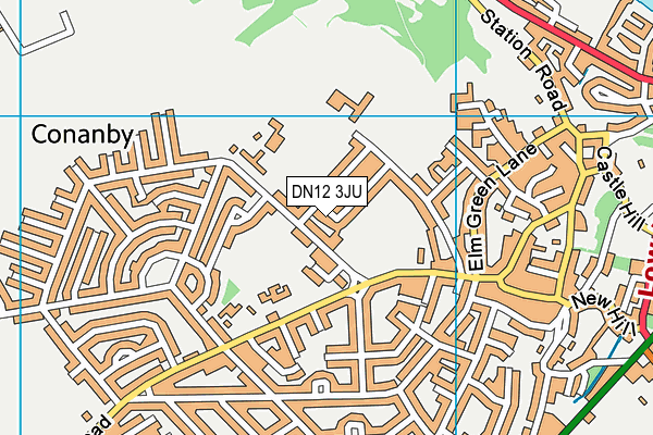 DN12 3JU map - OS VectorMap District (Ordnance Survey) DN12 3JU map - OS VectorMap District (Ordnance Survey)
