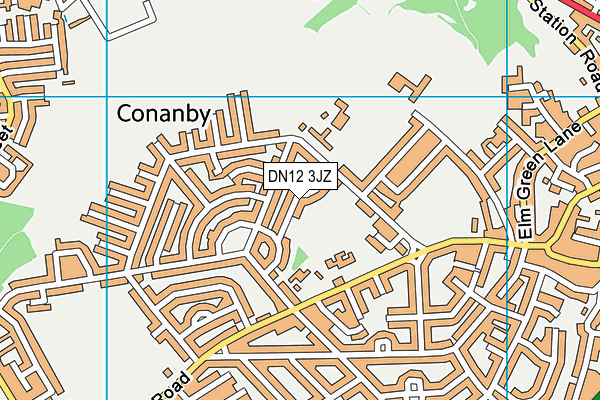 DN12 3JZ map - OS VectorMap District (Ordnance Survey) DN12 3JZ map - OS VectorMap District (Ordnance Survey)