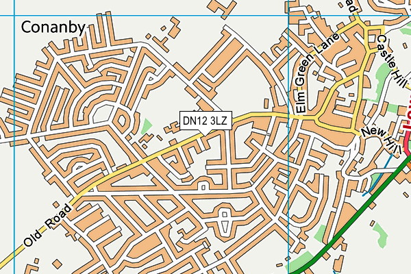 DN12 3LZ map - OS VectorMap District (Ordnance Survey) DN12 3LZ map - OS VectorMap District (Ordnance Survey)