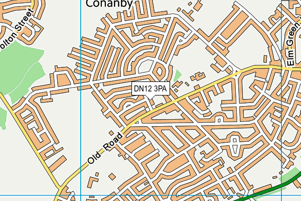 DN12 3PA map - OS VectorMap District (Ordnance Survey) DN12 3PA map - OS VectorMap District (Ordnance Survey)