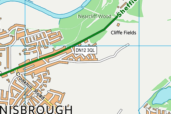 DN12 3QL map - OS VectorMap District (Ordnance Survey) DN12 3QL map - OS VectorMap District (Ordnance Survey)