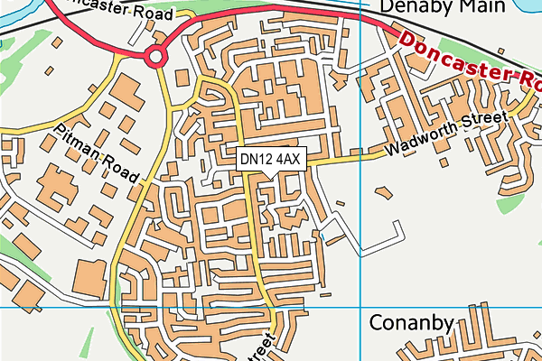 DN12 4AX map - OS VectorMap District (Ordnance Survey) DN12 4AX map - OS VectorMap District (Ordnance Survey)