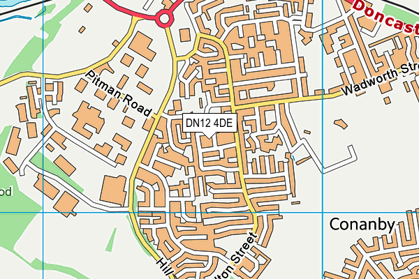 DN12 4DE map - OS VectorMap District (Ordnance Survey) DN12 4DE map - OS VectorMap District (Ordnance Survey)