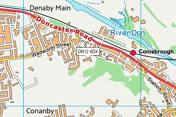 DN12 4DX map - OS VectorMap District (Ordnance Survey) DN12 4DX map - OS VectorMap District (Ordnance Survey)