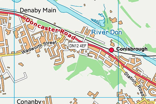 DN12 4EF map - OS VectorMap District (Ordnance Survey) DN12 4EF map - OS VectorMap District (Ordnance Survey)