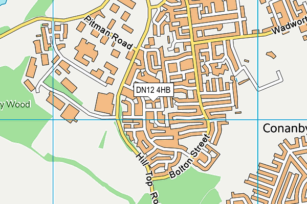 DN12 4HB map - OS VectorMap District (Ordnance Survey) DN12 4HB map - OS VectorMap District (Ordnance Survey)