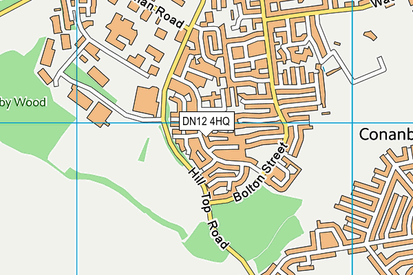 DN12 4HQ map - OS VectorMap District (Ordnance Survey) DN12 4HQ map - OS VectorMap District (Ordnance Survey)