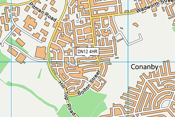 DN12 4HR map - OS VectorMap District (Ordnance Survey) DN12 4HR map - OS VectorMap District (Ordnance Survey)
