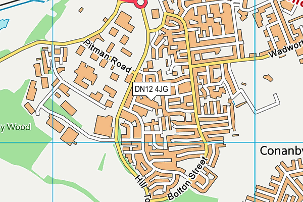 DN12 4JG map - OS VectorMap District (Ordnance Survey) DN12 4JG map - OS VectorMap District (Ordnance Survey)