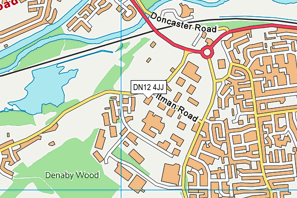 DN12 4JJ map - OS VectorMap District (Ordnance Survey) DN12 4JJ map - OS VectorMap District (Ordnance Survey)
