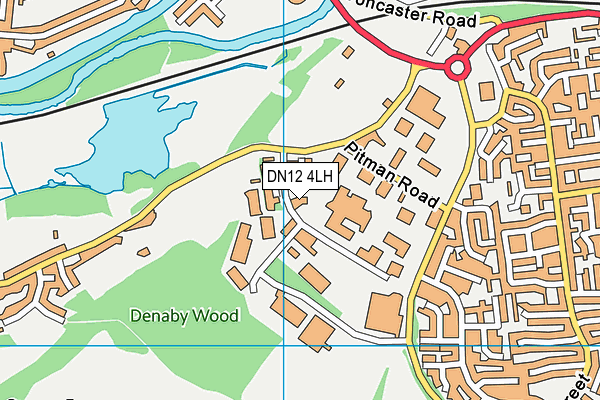 DN12 4LH map - OS VectorMap District (Ordnance Survey) DN12 4LH map - OS VectorMap District (Ordnance Survey)