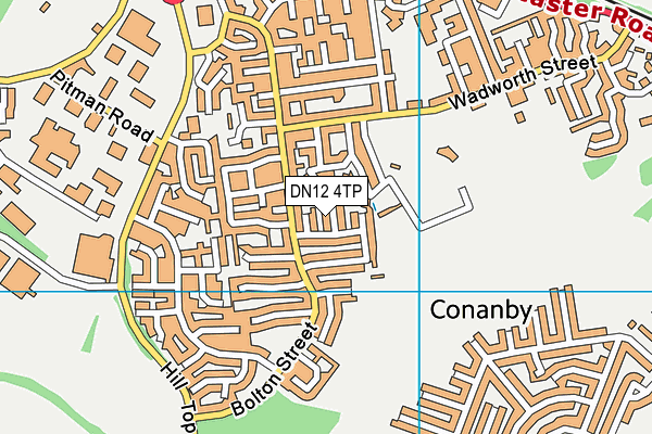 DN12 4TP map - OS VectorMap District (Ordnance Survey) DN12 4TP map - OS VectorMap District (Ordnance Survey)