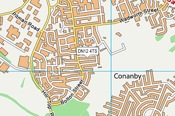 DN12 4TS map - OS VectorMap District (Ordnance Survey) DN12 4TS map - OS VectorMap District (Ordnance Survey)