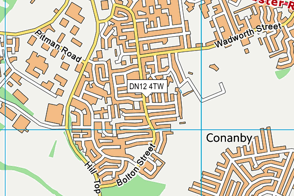 DN12 4TW map - OS VectorMap District (Ordnance Survey) DN12 4TW map - OS VectorMap District (Ordnance Survey)