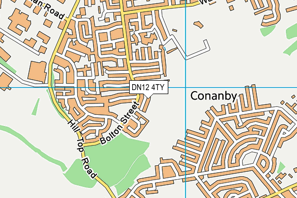 DN12 4TY map - OS VectorMap District (Ordnance Survey) DN12 4TY map - OS VectorMap District (Ordnance Survey)