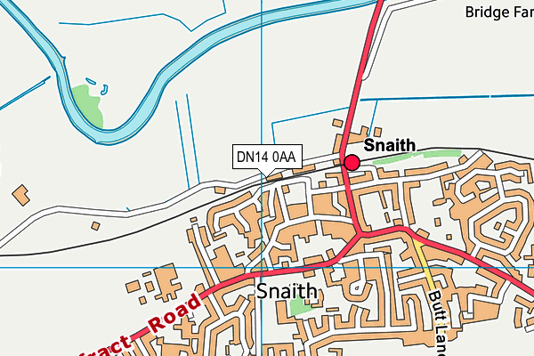 DN14 0AA map - OS VectorMap District (Ordnance Survey) DN14 0AA map - OS VectorMap District (Ordnance Survey)