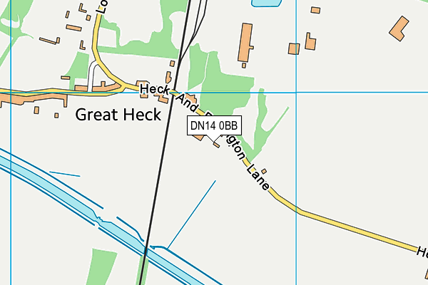 DN14 0BB map - OS VectorMap District (Ordnance Survey) DN14 0BB map - OS VectorMap District (Ordnance Survey)