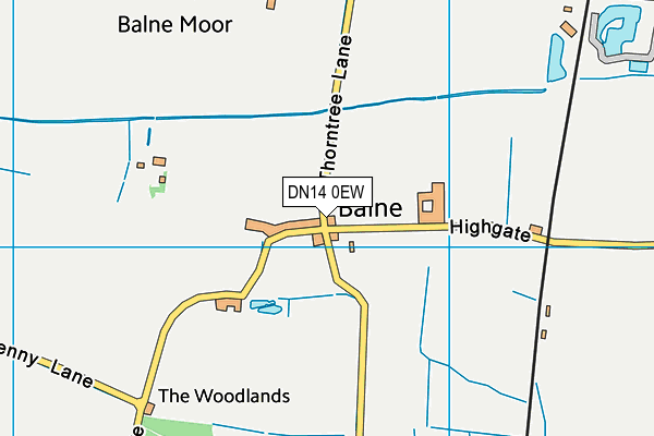 DN14 0EW map - OS VectorMap District (Ordnance Survey) DN14 0EW map - OS VectorMap District (Ordnance Survey)