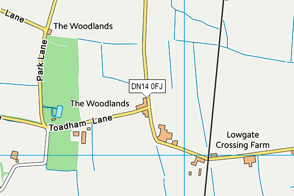 DN14 0FJ map - OS VectorMap District (Ordnance Survey) DN14 0FJ map - OS VectorMap District (Ordnance Survey)
