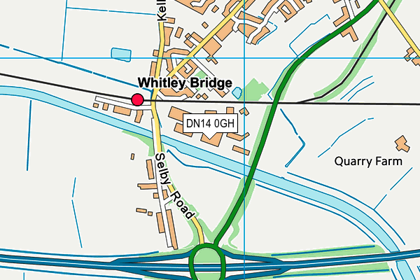DN14 0GH map - OS VectorMap District (Ordnance Survey) DN14 0GH map - OS VectorMap District (Ordnance Survey)
