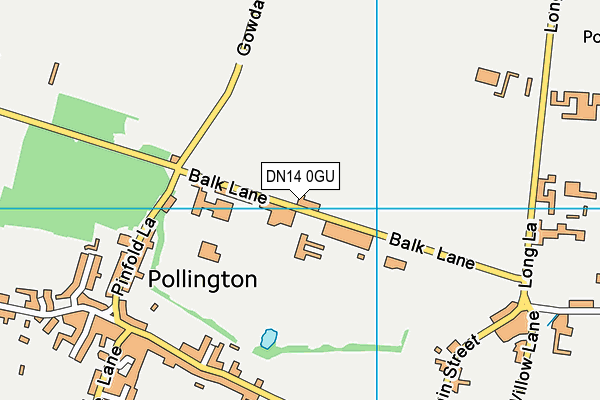DN14 0GU map - OS VectorMap District (Ordnance Survey) DN14 0GU map - OS VectorMap District (Ordnance Survey)