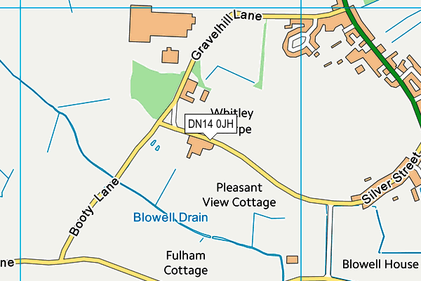 DN14 0JH map - OS VectorMap District (Ordnance Survey) DN14 0JH map - OS VectorMap District (Ordnance Survey)