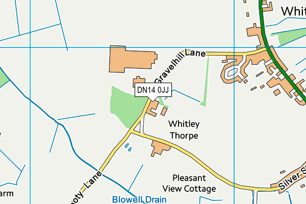 DN14 0JJ map - OS VectorMap District (Ordnance Survey) DN14 0JJ map - OS VectorMap District (Ordnance Survey)